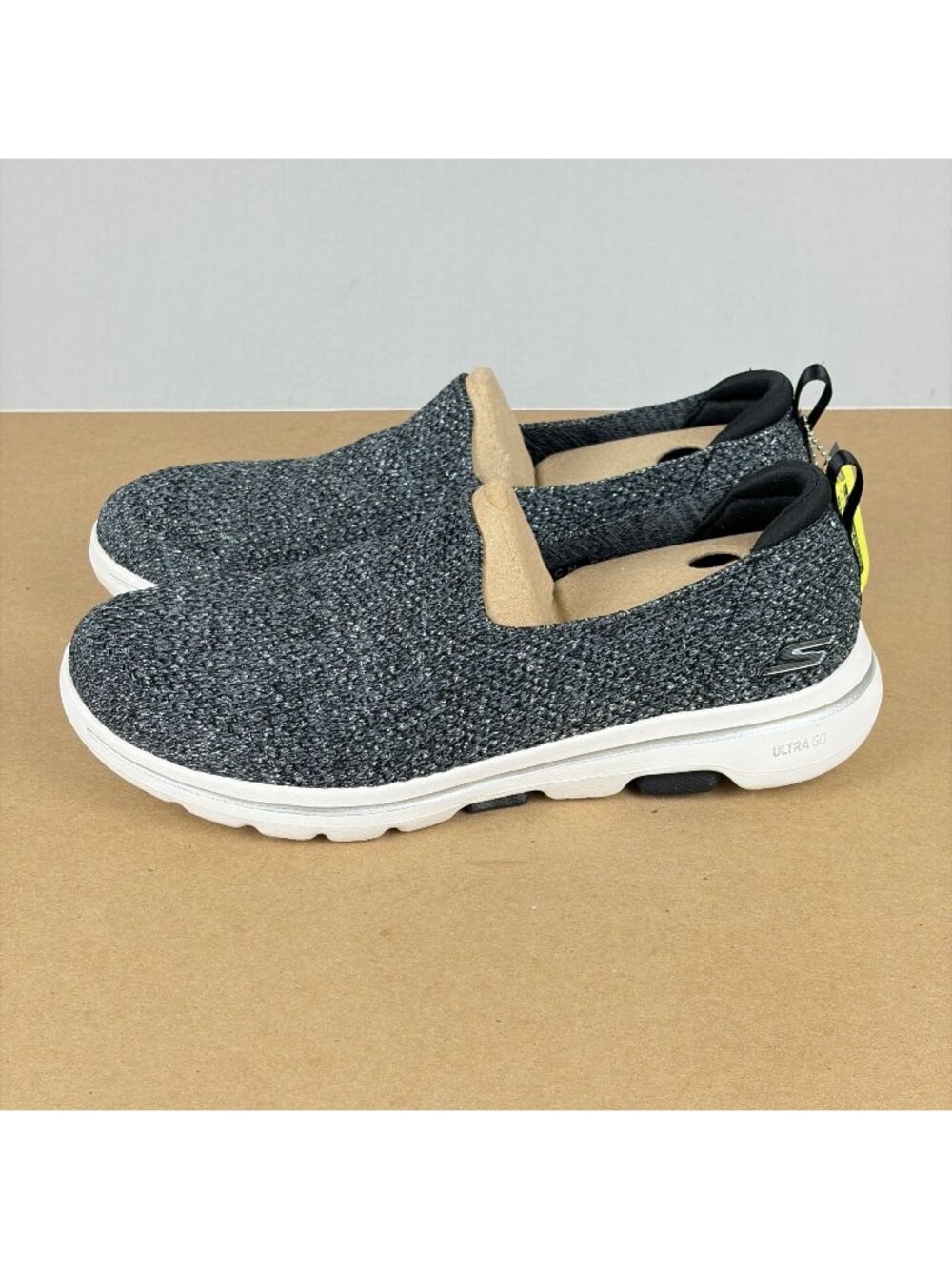 Skechers Go Walk 5 Athletic Shoes Womens 9 Gray (Black/White) GogaMat Slip On